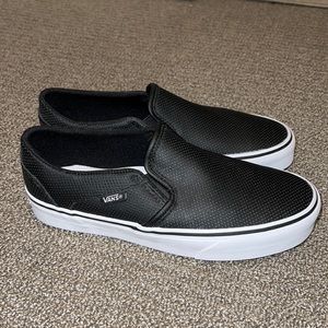 Black Slip On Vans BRAND NEW